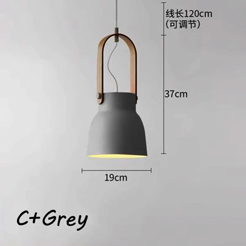 Modern Iron Macaron Pendant Lights Nordic loft Restaurant Bar Pendant Lamp Home Decor Kitchen Fixtures Hanging Lights Luminaires