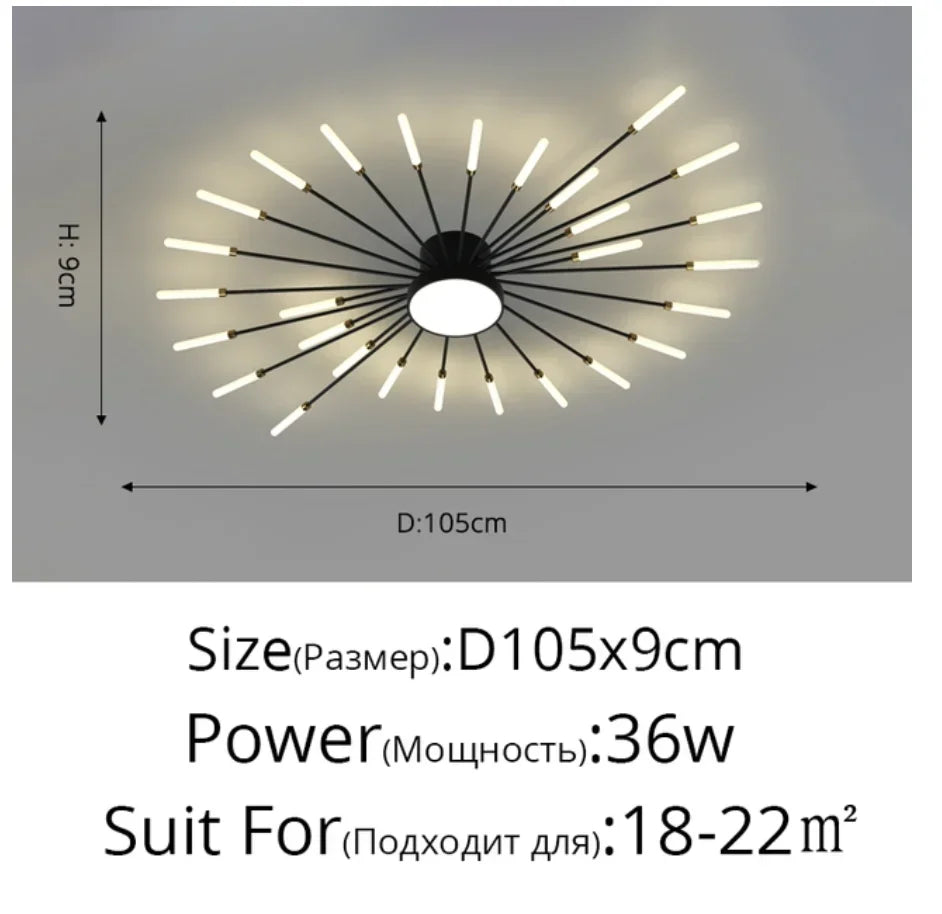 Modern Minimalist Metal Master Bedroom LED Ceiling Lamp Nordic Restaurant Dinning Room Ceiling Light Home Decor Ceiling Fixtures