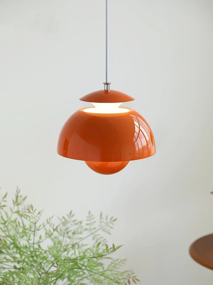 Danish New Design Flower Bud Led Pendant Lamp Restaurant Dining Desk Children's Room Bedroom Bedside Chandelier Home Decor Light