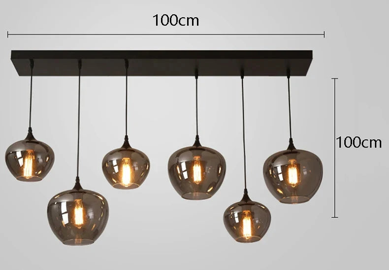 LED Pendant Light Modern High-end Restaurant Cup Transparent Glass for Living Room Chandelier Bedroom Home Decor Art Lamp Design