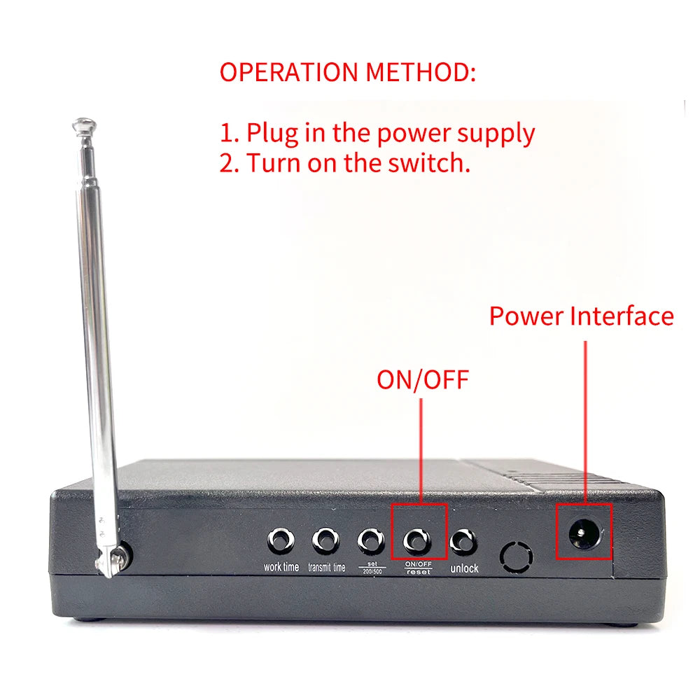Wireless Signal Amplifier Repeater Can Enhance Transmitter Range 500ft for Waiter Call Pager System