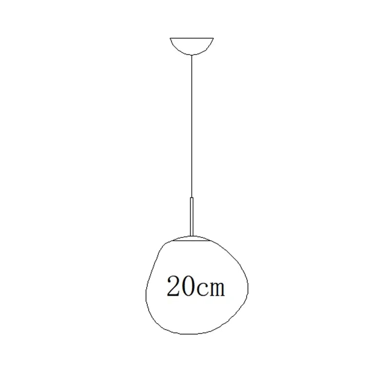 Original Lava Lamp Acrylic LED Chandeliers Restaurant Pendant lamp Long Staircase Villa Home Decor Lighting Fixture Luminaries