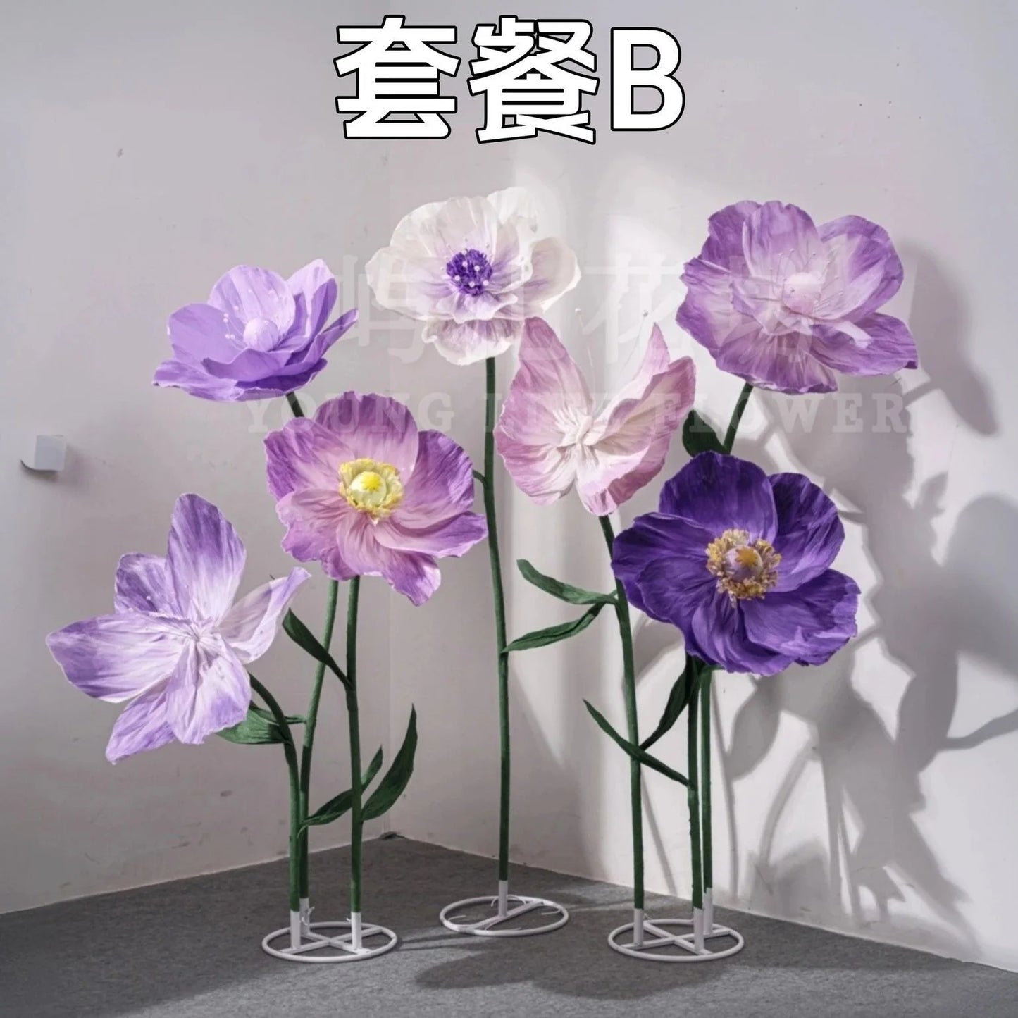 Wedding Decoration Artificial Flowers Butterfly Wedding Road Lead Flower Home Decor Mariage Window Dispaly Garden Decorations