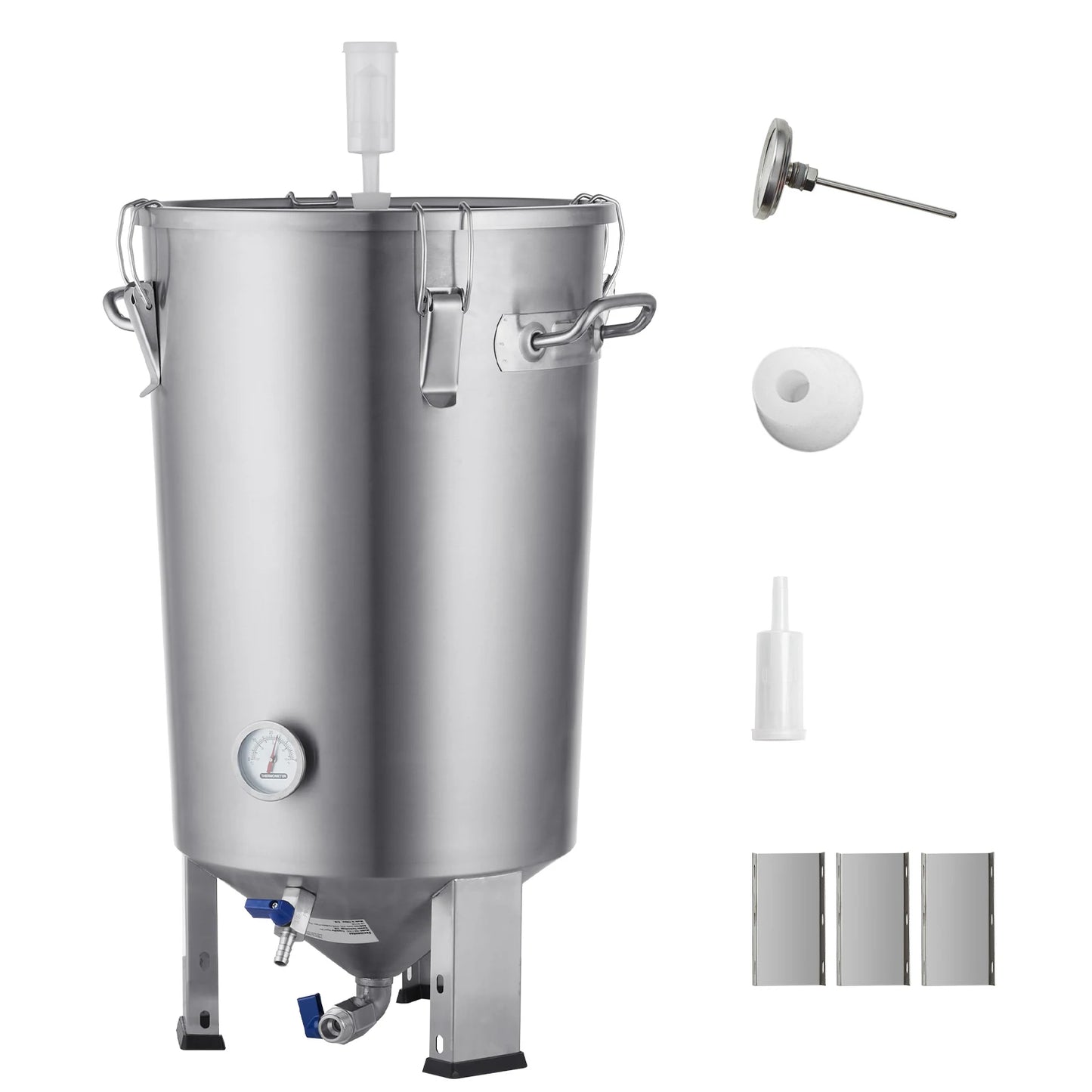 SucceBuy 8 16 GALLON Beer Brew Fermentor Brew Bucket Fermentor for Brewing Home Brewing Supplies with Base Kettle Stock Pot