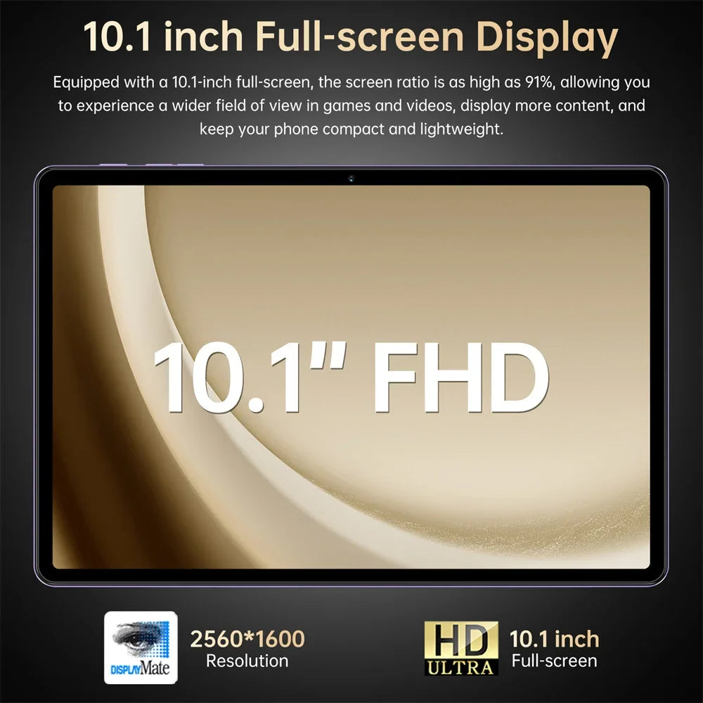 New Pad 7s Pro 22GB+2TB Tablet PC 10.1HD Screen Global Version 10000mAh 5G Dual SIM Card Tablets Android 15 Children's Tab