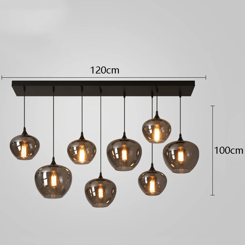 LED Pendant Light Modern High-end Restaurant Cup Transparent Glass for Living Room Chandelier Bedroom Home Decor Art Lamp Design