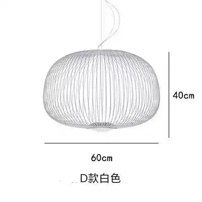 Italian Pendant Lamp minimalist Birdcage Hanging Light Designer Foscarini Spokes 1/2 Light  Home Decor stairway spot lighting