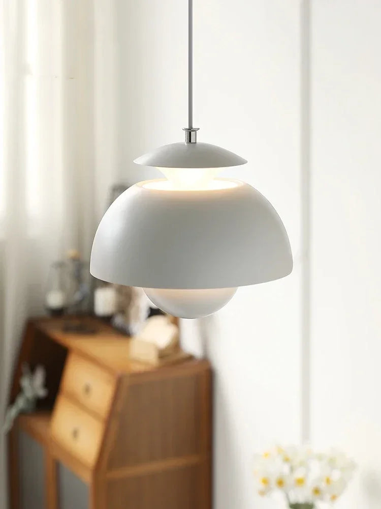 Danish New Design Flower Bud Led Pendant Lamp Restaurant Dining Desk Children's Room Bedroom Bedside Chandelier Home Decor Light