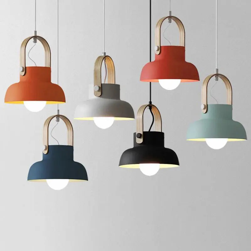 Modern Iron Macaron Pendant Lights Nordic loft Restaurant Bar Pendant Lamp Home Decor Kitchen Fixtures Hanging Lights Luminaires