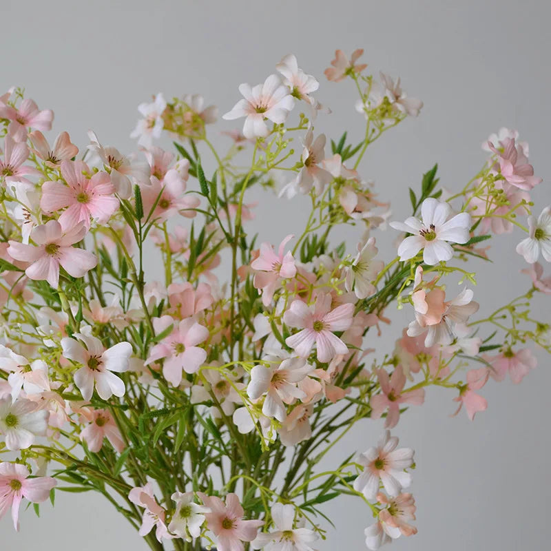 5pcs/pack Artificial Silk Flowers 12 Heads Small Chrysanthemums Marriage Bridal Bouquet Wedding Party Floral Daisy Home Decor