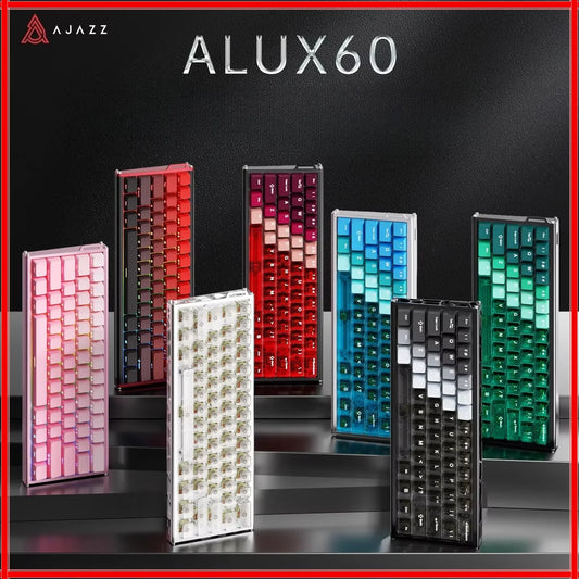 AJAZZ ALUX60 Aluminum Magnetic Mechanical Keyboard 0.125ms Latency RT 0.01mm 8K Rapid Trigger Gaming HotSwap Gamer Keyboard
