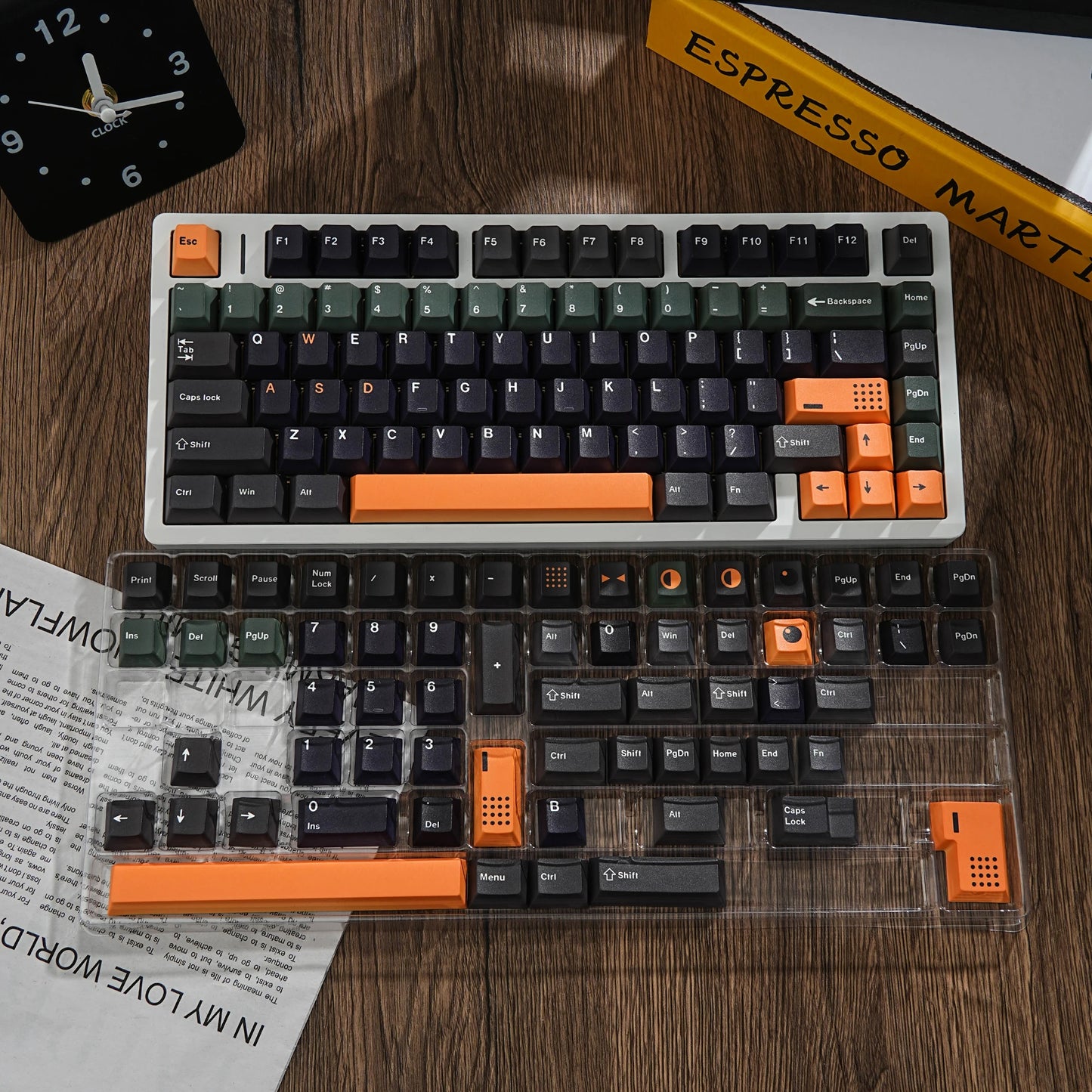 GMK Resonance Dye Sub 143-Key Mechanical Keyboard Keycaps Multilingual Set - German Korean Spanish Arabic French Russian ABNT-2
