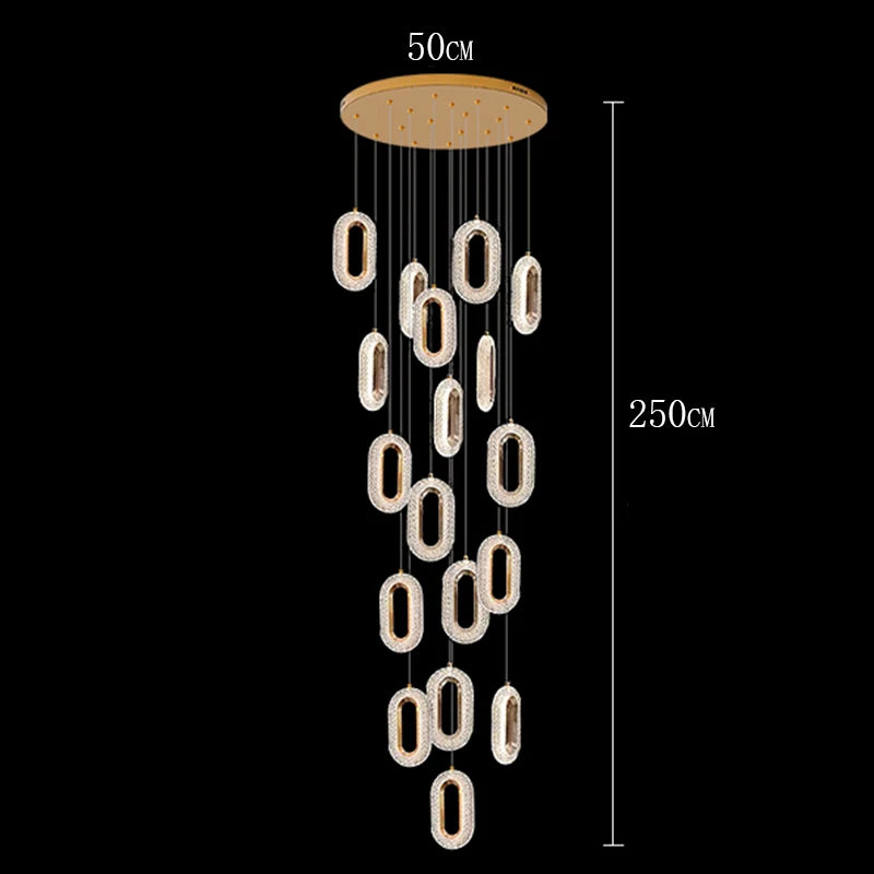Modern home decor ring led lights pendant light lamps for living room Chandeliers for dining room hanging light indoor lighting