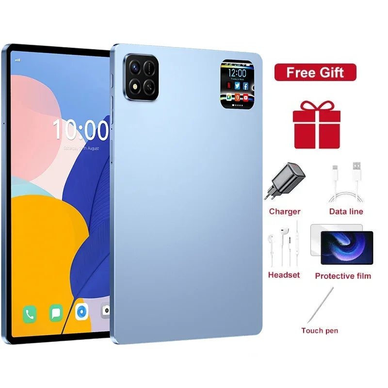 New Pad 7 Pro Hot Tablet PC 10000mAh Children's Gifts 10.1" Tab Original 5G Dual SIM 22GB+2TB Android 15 Cheap Kids Tablets