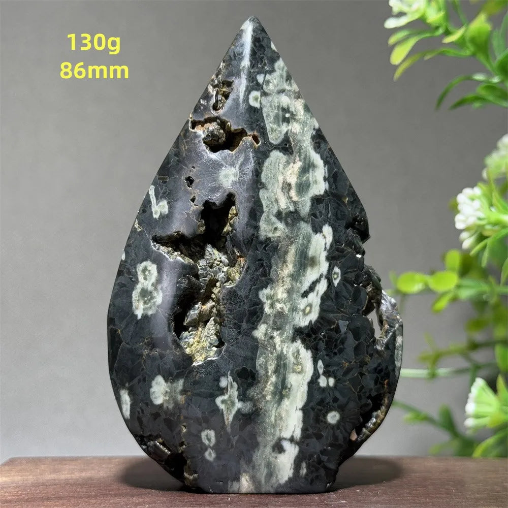 Natural Ancient Ocean Jasper Crystalline Cluster Free Form Torch Mineral Rock Spirit Energy Witchcraft Healing Home Decor Gift
