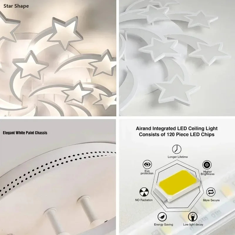 Modern Minimalist High-end LED Ceiling Chandeliers Flower Creative Pendant Lamps Design Bedroom Dinning Home Decor Light Fixture
