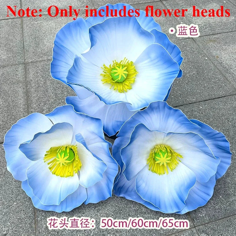 3PCS Large Paper Flowers Giant Artificial Flower Wedding Decoration Customized Artificial Flower Window Display Party Home Decor