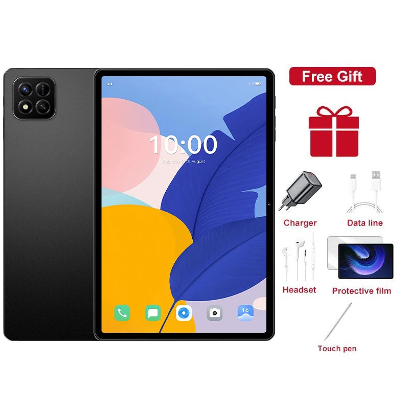 2026 Original Pad 7S Pro Tablet 10.1" HD Android 4GB+32GB Global Version Gaming Tab 4000mAh Dual SIM Children Kids Tablet PC