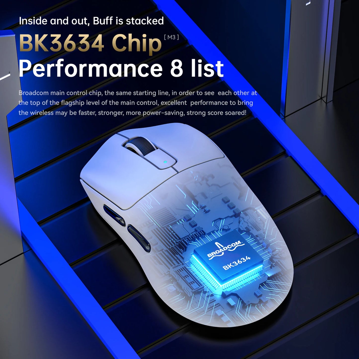 ATTACK SHARK * MAMBASNAKE M3 39g SUPERLIGHT Mouse, PixArt PAW3395PRO Gaming Sensor, 6 Adjustable DPI up to 40000,200 Hrs Battery