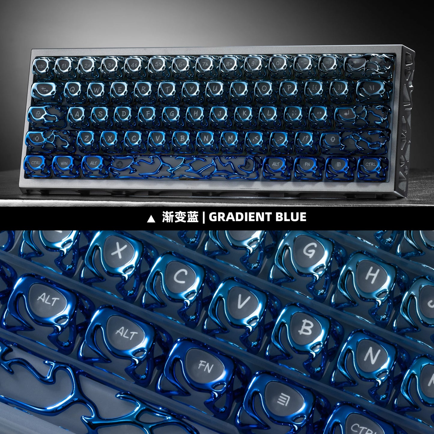 Venom Theme Keycap 120key PBT+PC Custom Translucent Keyboard Cap SOA Profile Gaming KeyCap for Mechanical Keyboard Accessories