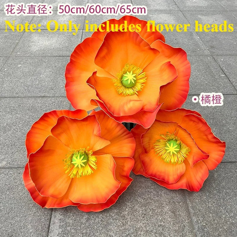 3PCS Large Paper Flowers Giant Artificial Flower Wedding Decoration Customized Artificial Flower Window Display Party Home Decor