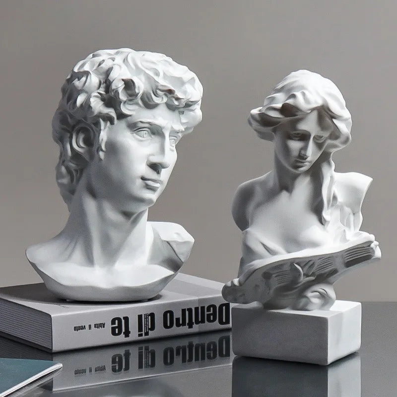 Greek Mythological Character Apollo Diana Statue Resin Classic David Sketches Plaster Home Decor Living Room Creative Ornament