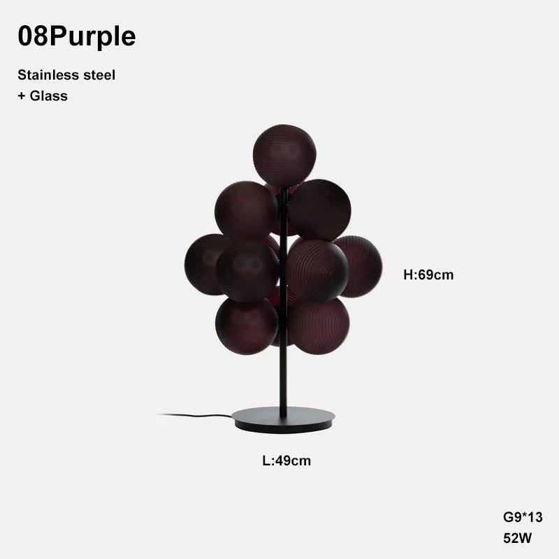 Simple Design Grape Lamp Series Personality Home Decor Elegant Creative Ripple Ball Lights Ceiling Chandelier For Living Room