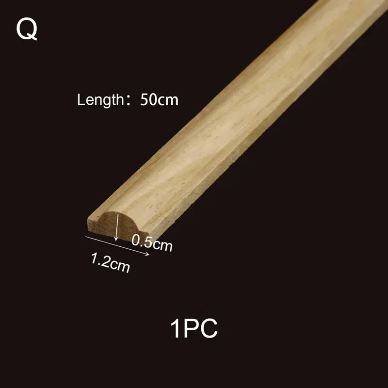 Wood Corner Joint Appliques Molding Home Decor Items Background Wall Decoration for Living Room Wooden Furniture Accessories