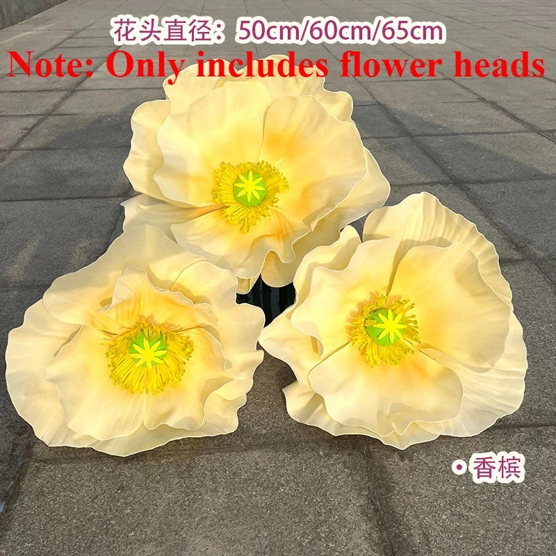 3PCS Large Paper Flowers Giant Artificial Flower Wedding Decoration Customized Artificial Flower Window Display Party Home Decor