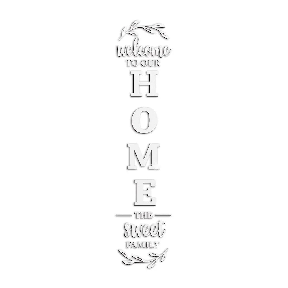 English Letters Home Letter Signs Acrylic Mirror Wall Stickers Wall Decorations for Living Room Bedroom Home Decor Wall Decals