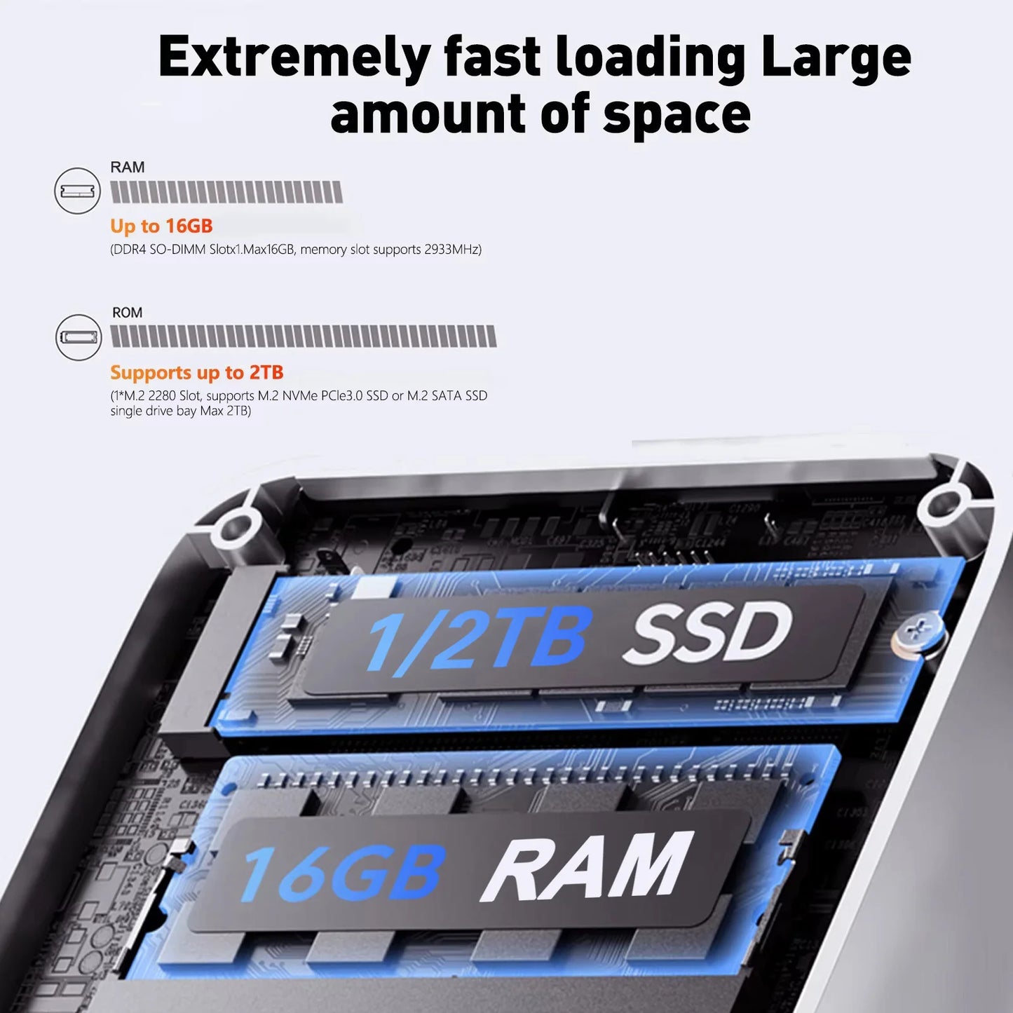 2026 Mini PC Windows 11 Intel Core i9 10980HK i7 4510U Portable Gaming Mini PC 16GB RAM 1TB SSD WiFi6 BT5.2 4K Mini Computer PC