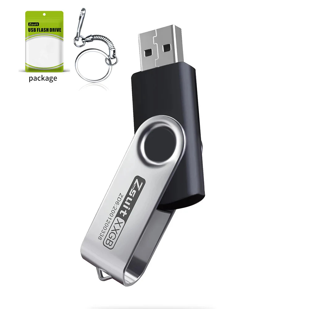 Zsuit 10 Pcs Free Custom USB Flash Drives 4GB 8GB 16GB Pen Drive 32GB 64GB 128GB USB Sticks Pendrive 512MB Gift Memory Stick USB