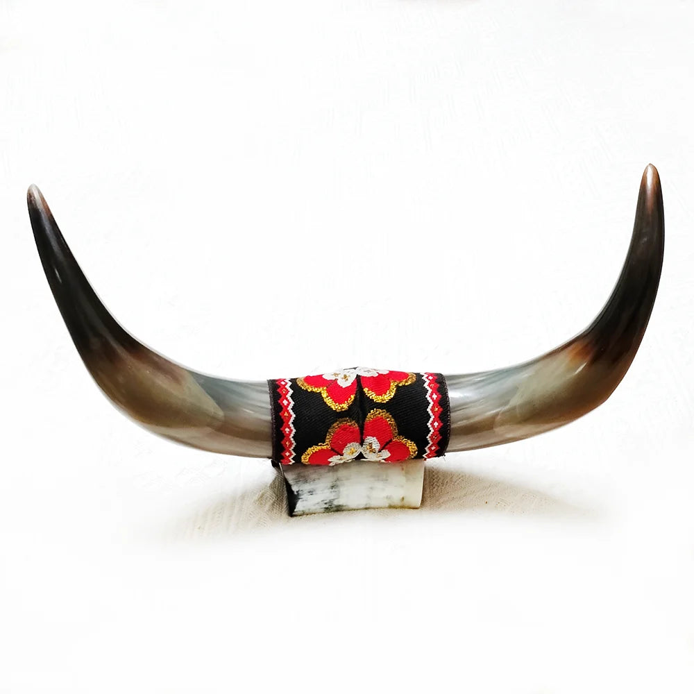 Authentic Real Horn Sculpture Crafts Home Decor Ornaments Natural Smooth Polished Finish Horns Home Decor Accent Table Display