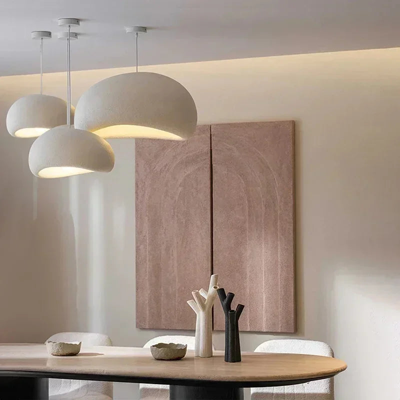 Wabi Sabi Ceiling Chandelier Living Dining Room Nordic Pendant Lights Lustre E27 Bar Loft Suspend Lamps Home Decor Hanging Light