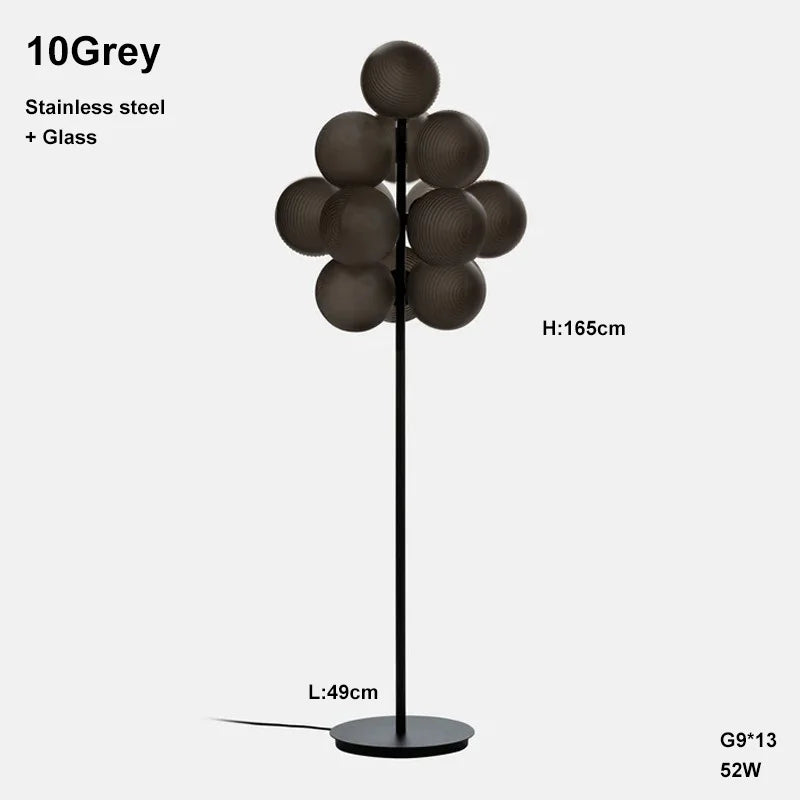 Simple Design Grape Lamp Series Personality Home Decor Elegant Creative Ripple Ball Lights Ceiling Chandelier For Living Room