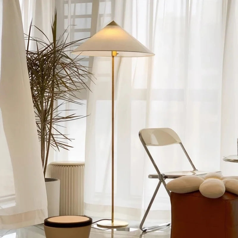 Denmark GUBI Handmade Rattan Woven Floor Lamp for Living Room Bedroom Home Decor Bedside Sofa Corner Standing Light Fixtures