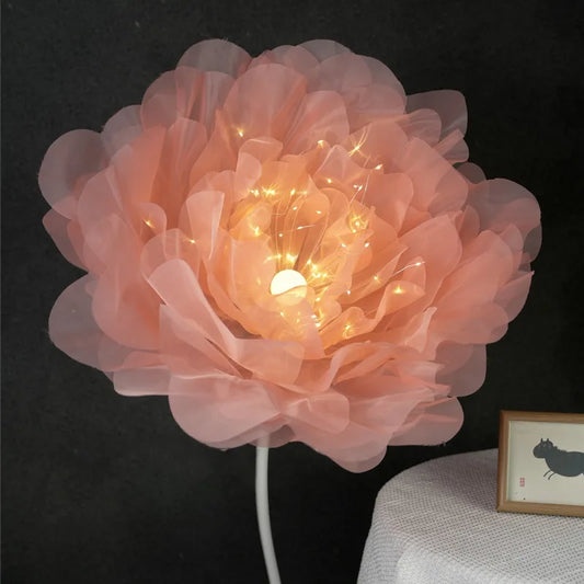 180cm Large Luminescent Artificial Flowers Silk Yarn Flowers DIY Wedding Decoration T Stage Layout Window Display Home Decor
