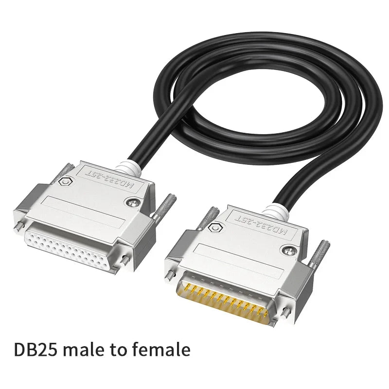 Industrial-grade DB25 Extension Cable Male To Male To Female 25 Pin Line Parallel Port Cable Pure Copper Serial Data Cord