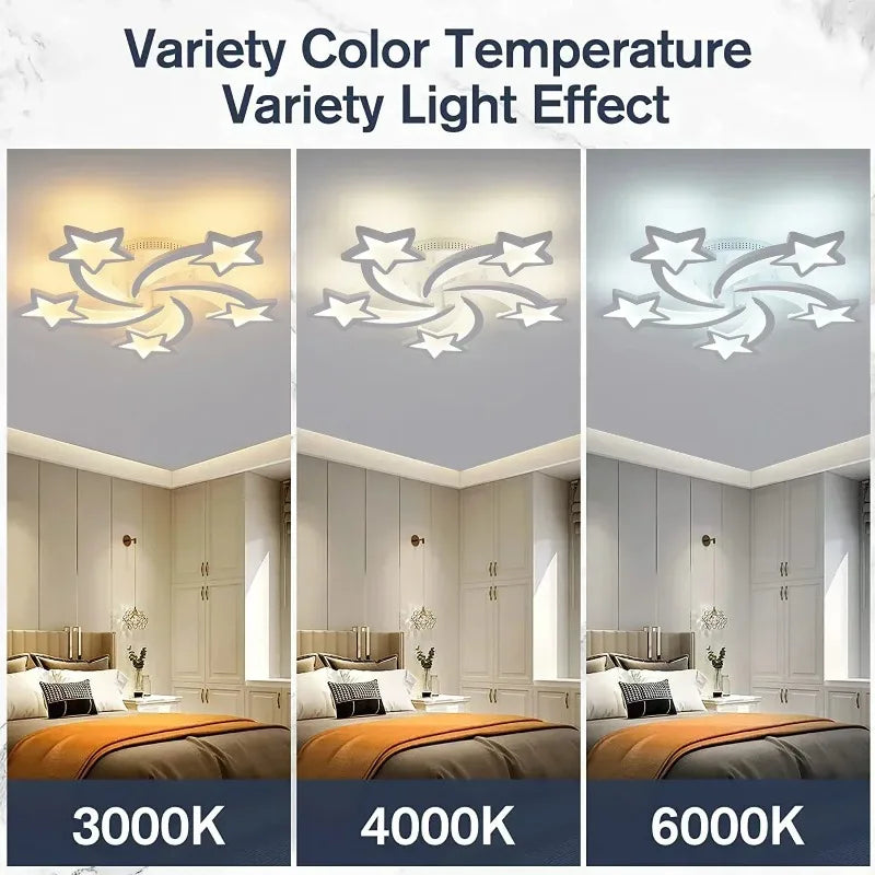 Modern Minimalist High-end LED Ceiling Chandeliers Flower Creative Pendant Lamps Design Bedroom Dinning Home Decor Light Fixture
