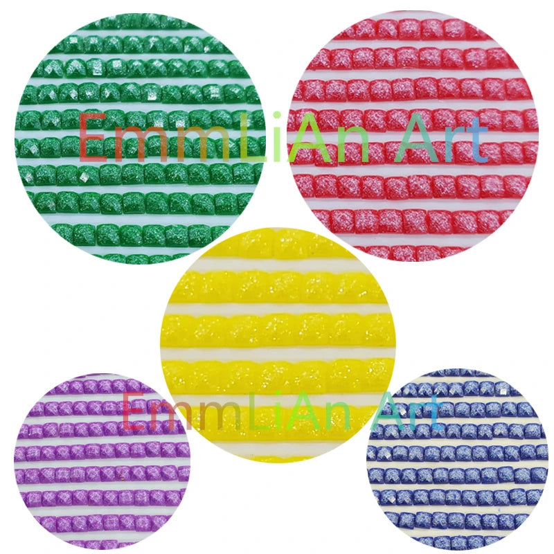 2024 NEW Full Crystal Diamond Painting Dolphin Cross Stitch Kit Turtle Fairy Dust Diamond Mosaic Animal Rhinestones Home Decor