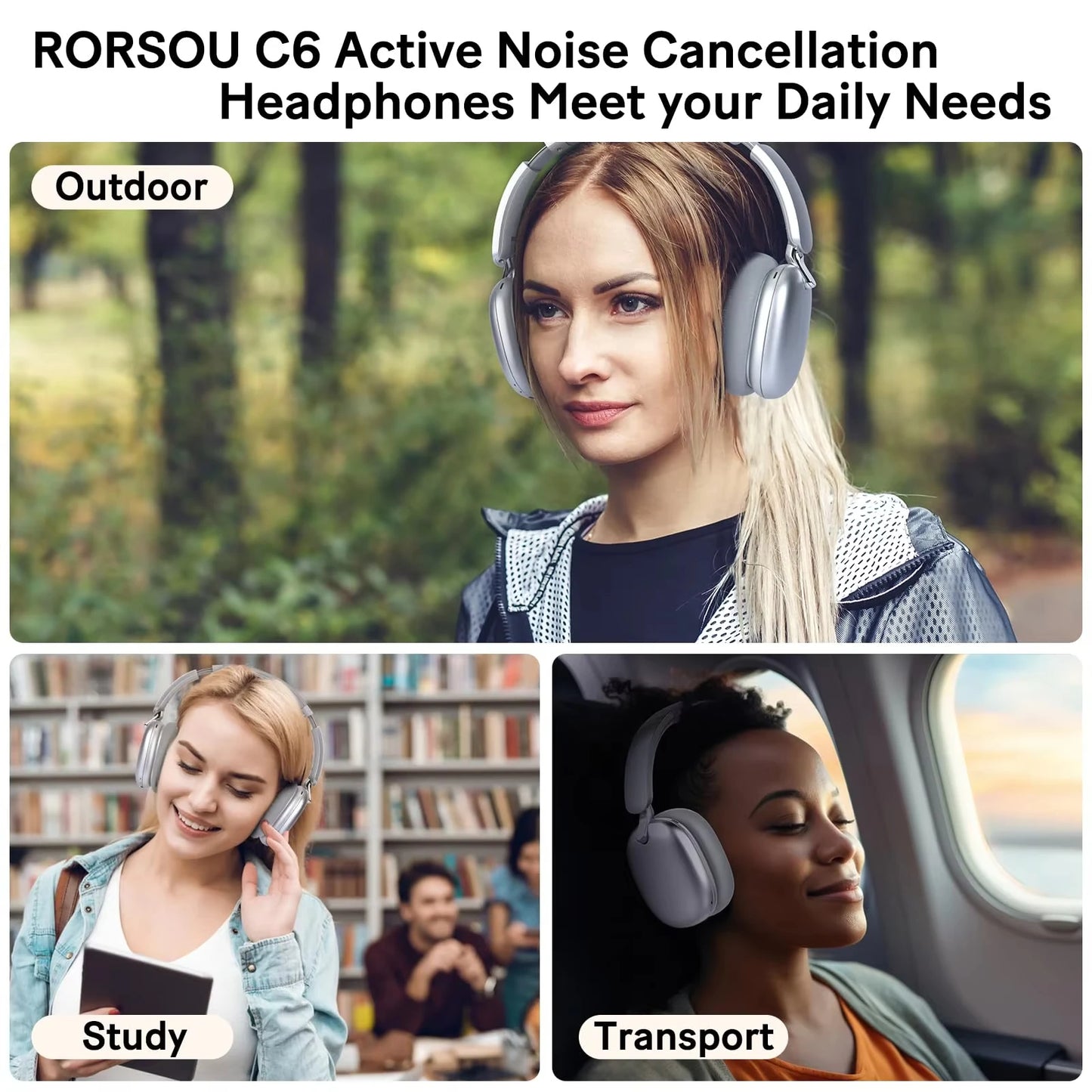 Fashion Bluetooth Headphones Wireless Over-Ear Headsets with Microphone Volume Control for Sports And Running Headset Game