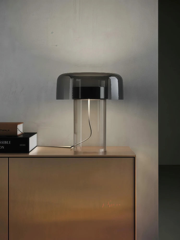 Modern Minimalist Glass Table Lamp Nordic Designer Creative LED Floor Lamp for Bedroom Living Room Study Home Decor Lighting