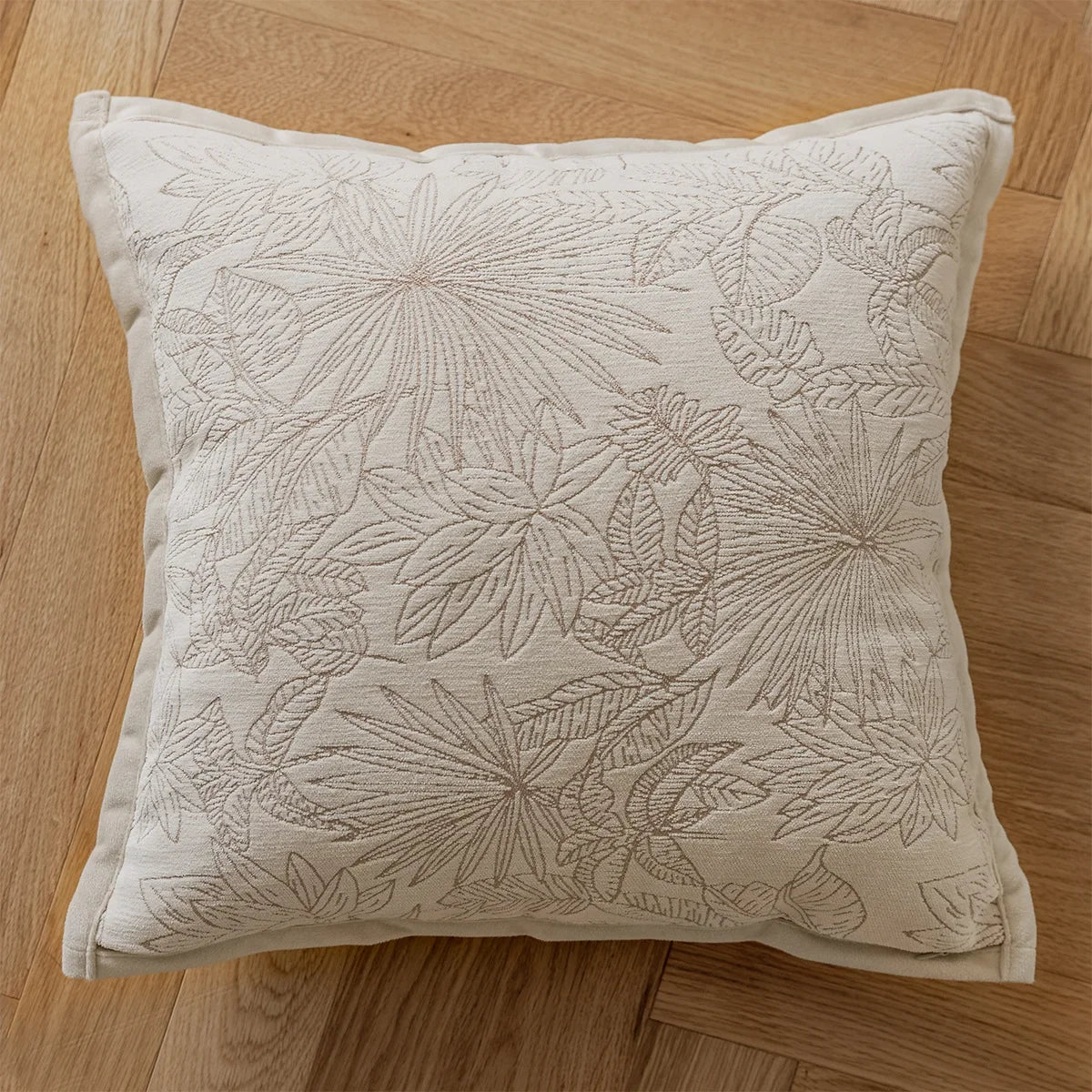 French Cream Style Pillow Covers Decorative Ins Plant Jacquard Cushion Cover 45*45 Home Decor Living Room Decoration Pillowcases