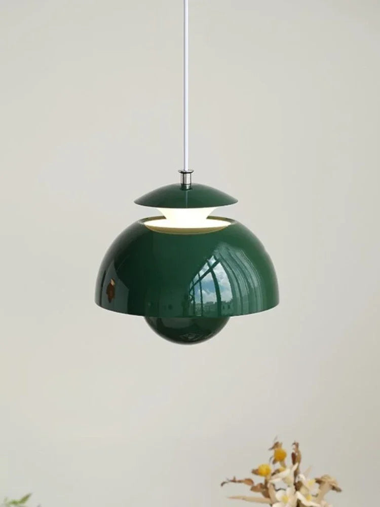 Danish New Design Flower Bud Led Pendant Lamp Restaurant Dining Desk Children's Room Bedroom Bedside Chandelier Home Decor Light