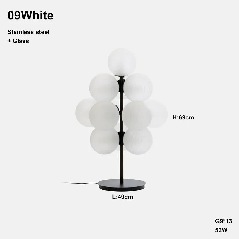 Simple Design Grape Lamp Series Personality Home Decor Elegant Creative Ripple Ball Lights Ceiling Chandelier For Living Room
