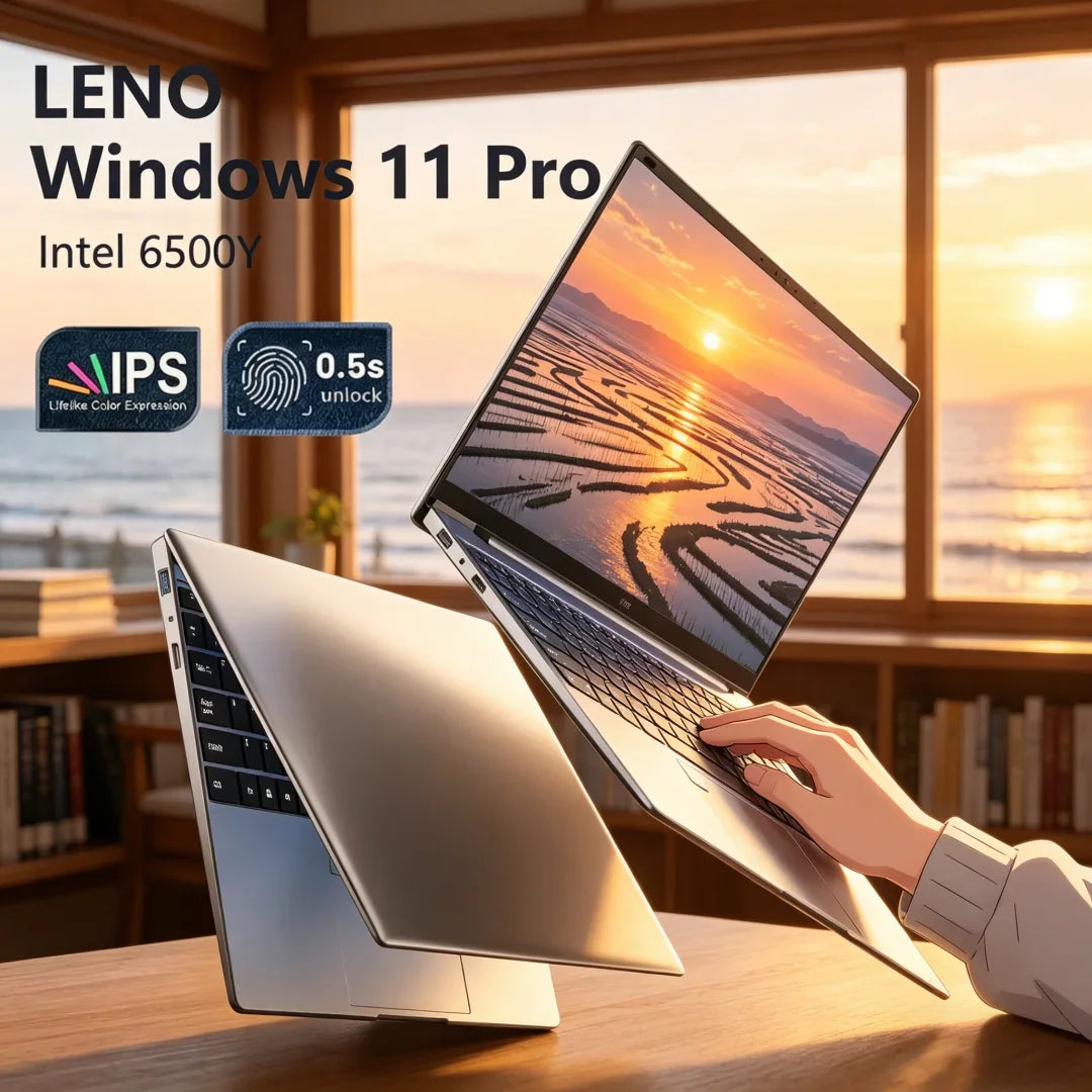 Blazing New 15.6 Inch Laptop Intel 6500Y 32GB DDR3 512GB 1TB 2TB SSD Windows 11 Backlit Fingerprint Gaming Office Notebook