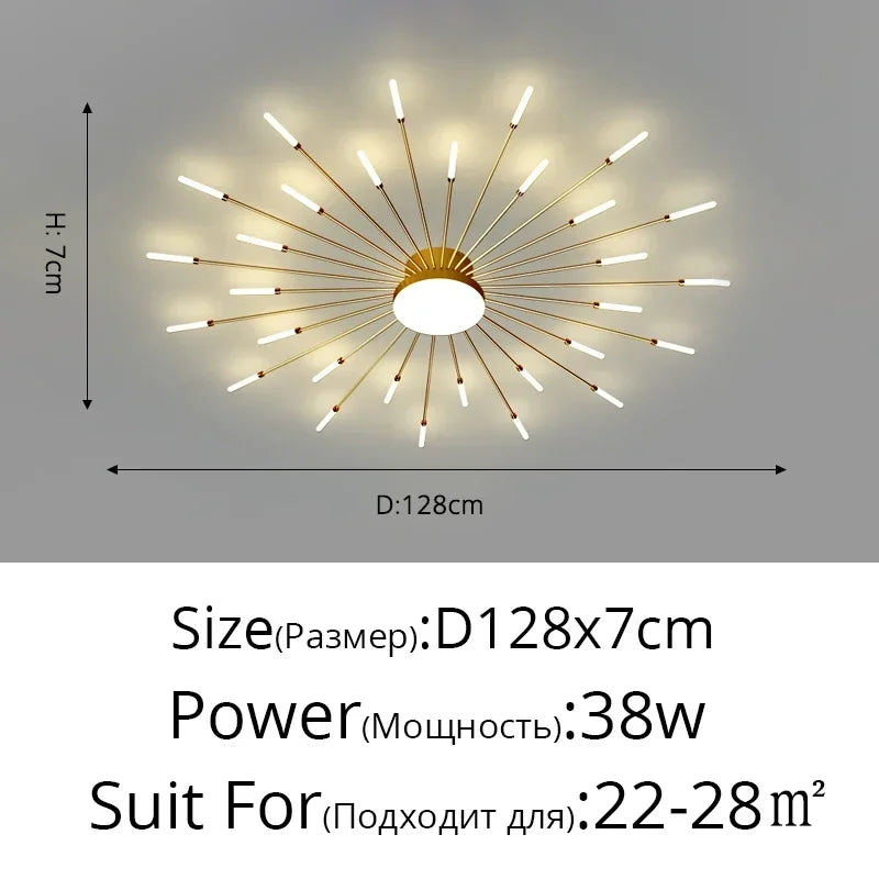 Modern Minimalist Metal Master Bedroom LED Ceiling Lamp Nordic Restaurant Dinning Room Ceiling Light Home Decor Ceiling Fixtures