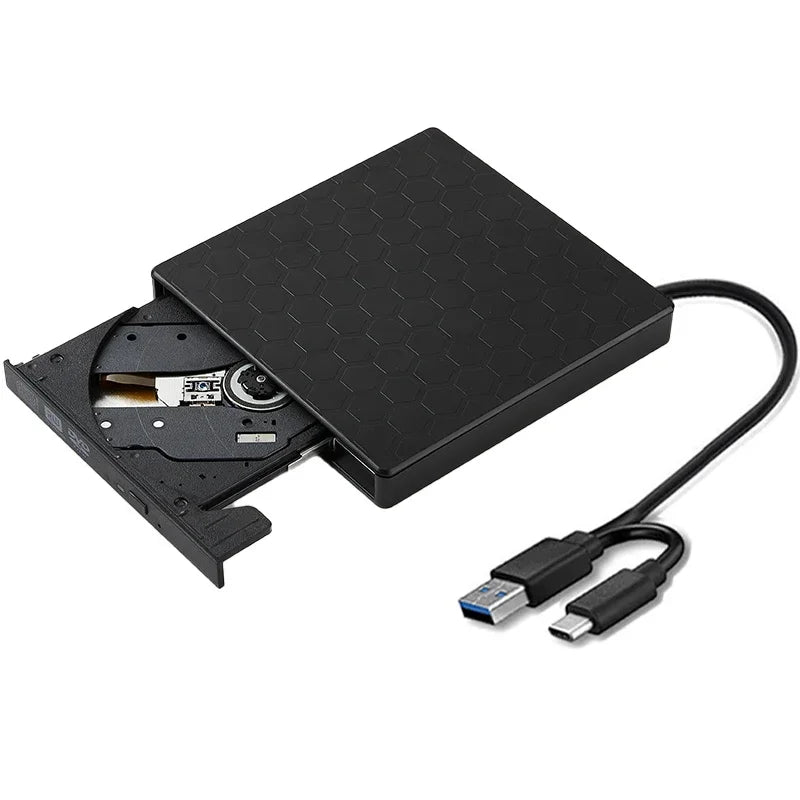 USB3.0 & Type C Slim CD Writer Burner Reader Player Optical Drive External DVD RW CD Drive For Laptop PC DVD Burner DVD Portatil