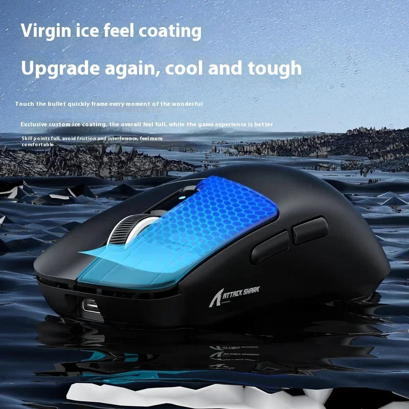 Attack Shark R6 8k Wireless 38G Lightweight Mouse PAW3950max 30K DPI Optical Switch 0.39m Low Latency Wired Gaming Mouse Gift
