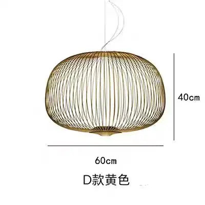 Italian Pendant Lamp minimalist Birdcage Hanging Light Designer Foscarini Spokes 1/2 Light  Home Decor stairway spot lighting